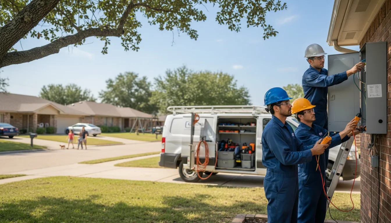 Certified electrician providing emergency electrical services in Palms, MI